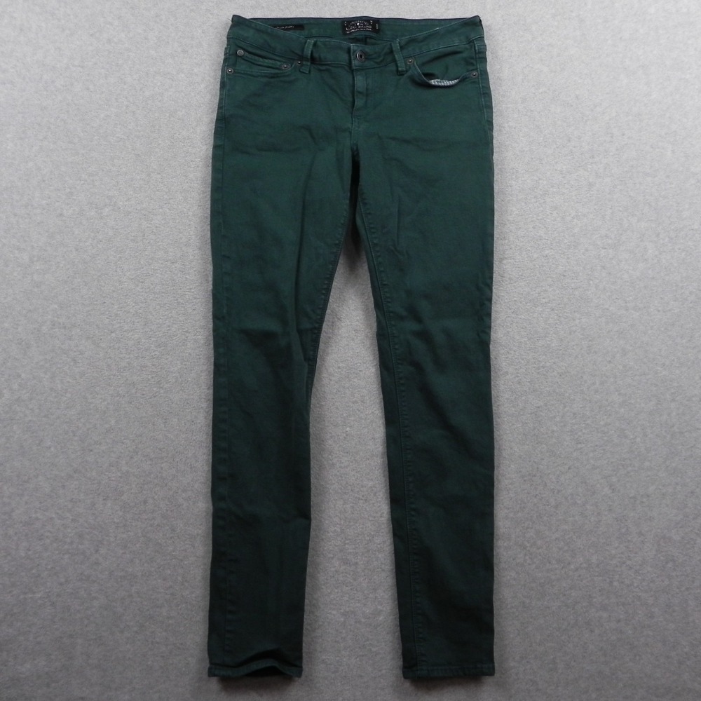 Lucky Brand Jeans Womens 8/29 Lolita Skinny 5-Pocket‎ Stretch Flex Denim Green